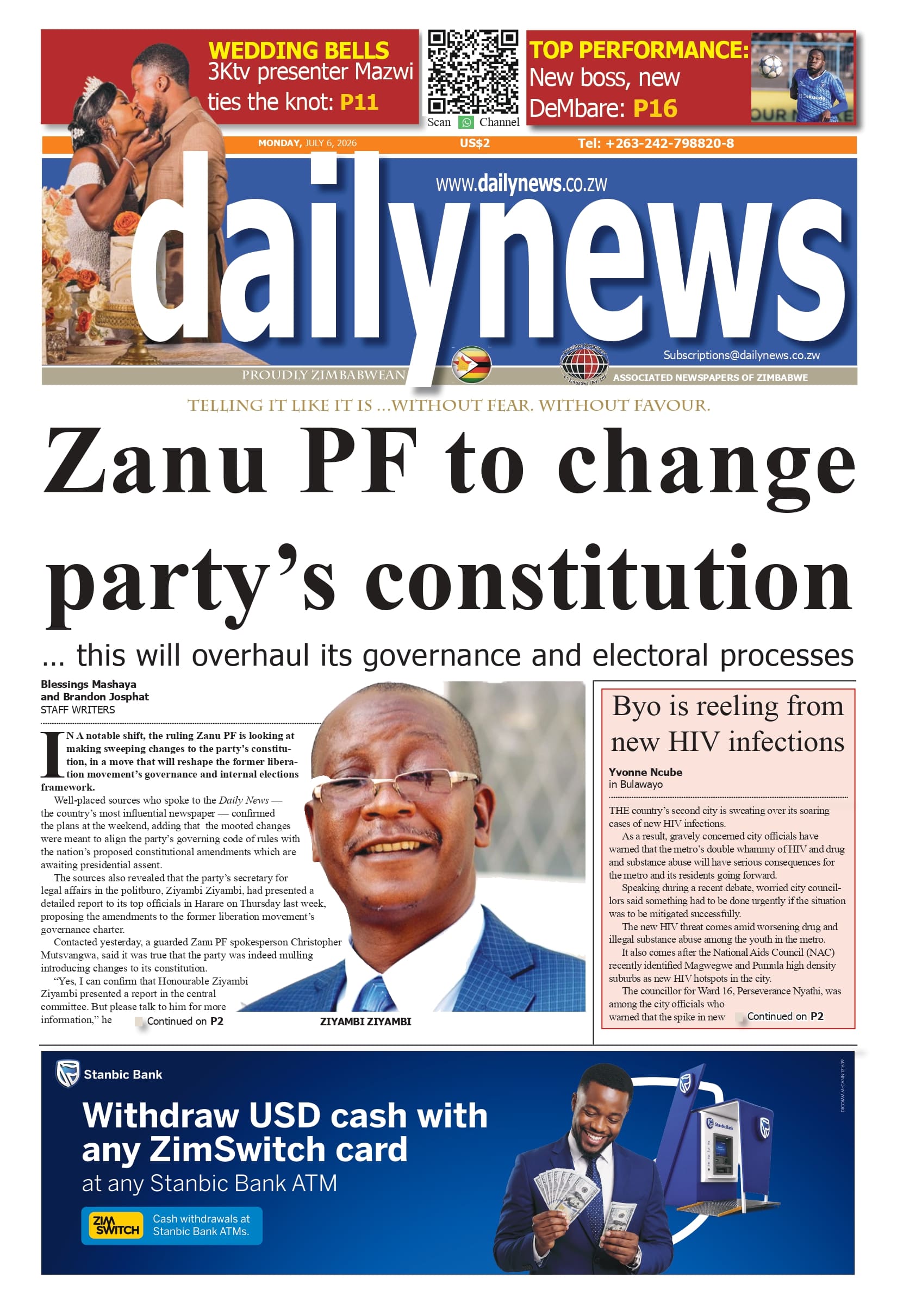 Monday 6 July 2026